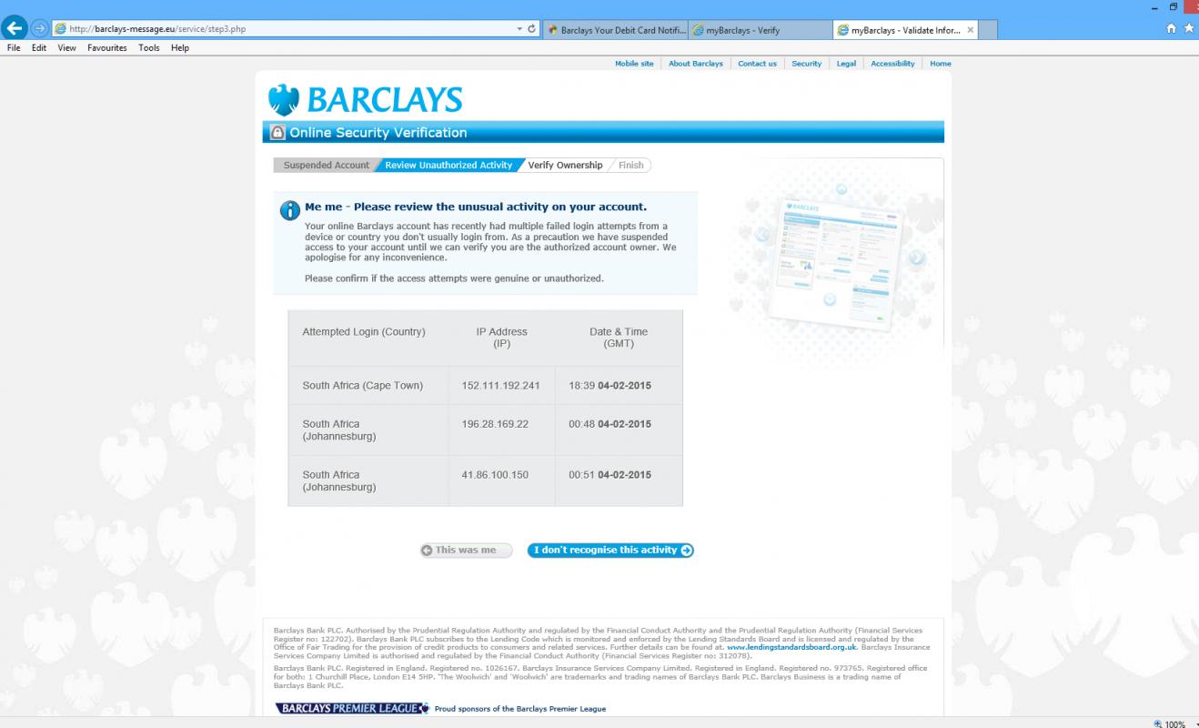 sample bank statement