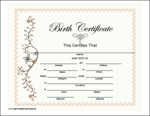 sample birth plans other templates fake blank birth certificate template design