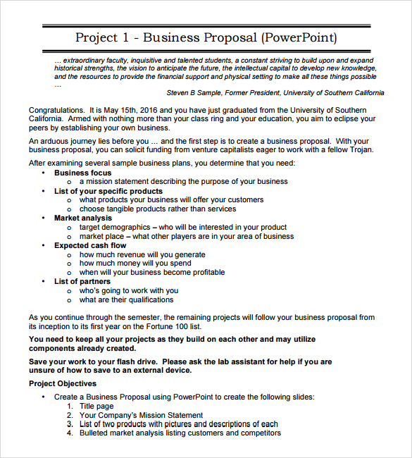 sample business proposal