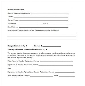 sample catering contract free download vendor contract template