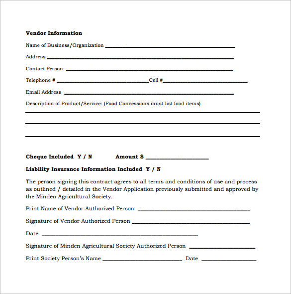 sample catering contract