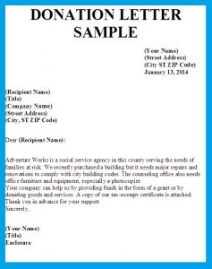 sample donation letter letter asking for donations image