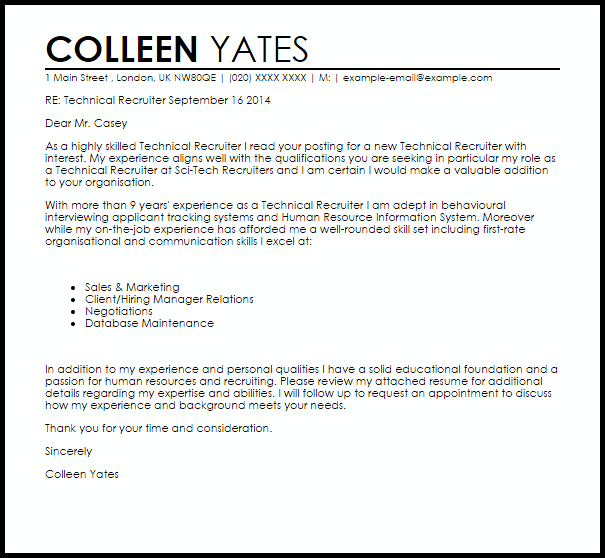  Sample Email To Hiring Manager Template Business