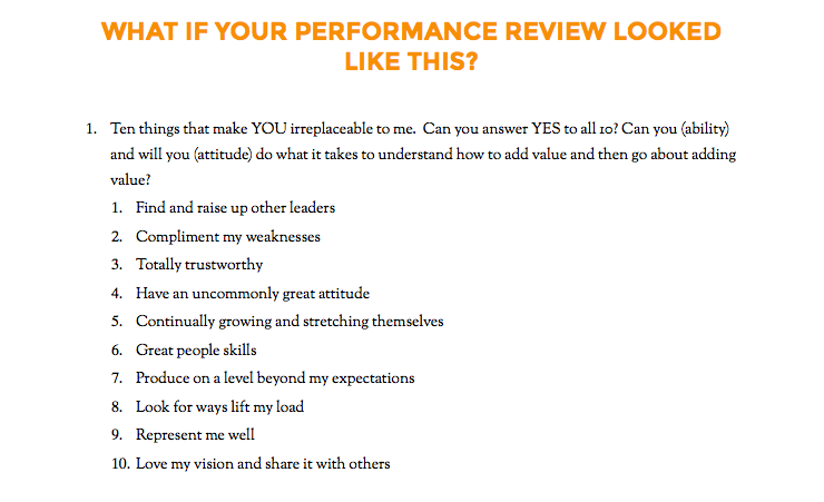 sample employee evaluation