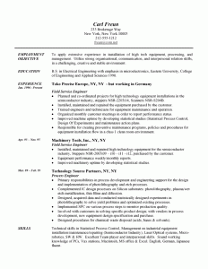 sample engineer resumes already written cv for engineer resume example field engineer