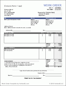 sample event program work order template