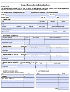 sample eviction notice for nonpayment of rent pennsylvania rental application x