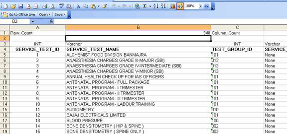 sample excel sheets