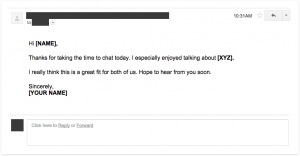 sample follow up email after interview status emailtemplate