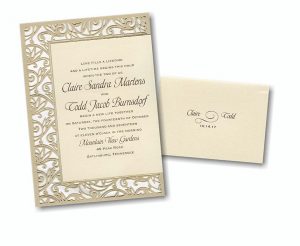 sample graduation invitations fancy detail ecru wedding invitation