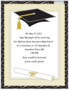 sample graduation invites invitation templates graduation free sttkv