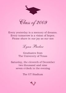 sample graduation invites kids graduation invitations