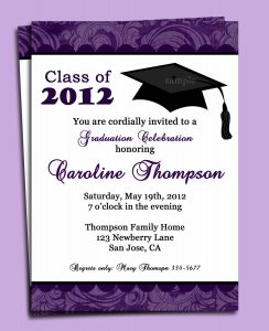 sample graduation invites sample of invitation for graduation party