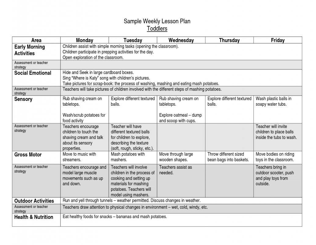 sample lesson plans