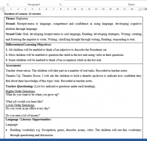 sample lesson plans lesson plan sample