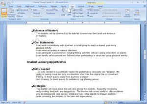 sample lesson plans sample plan