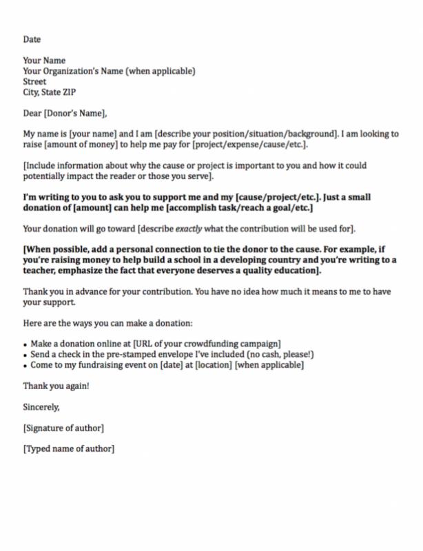 Sample Letter Asking For Donation | Template Business