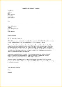 sample letter asking for donations for school sample letters asking for donations sports letter format