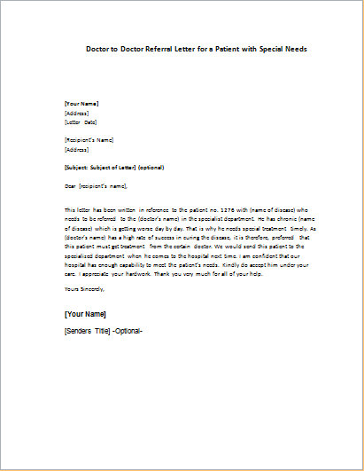 letter nexus medical Medical About Doctor Letter From Condition Sample