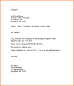 sample letter of employment letter of employment template proof of employment letter