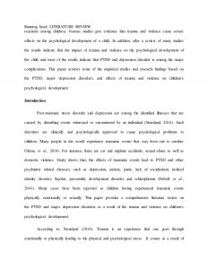 sample literature review for research paper medicine and health literature review capstone project sample