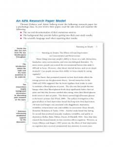 sample literature review for research paper sample apa research paper l