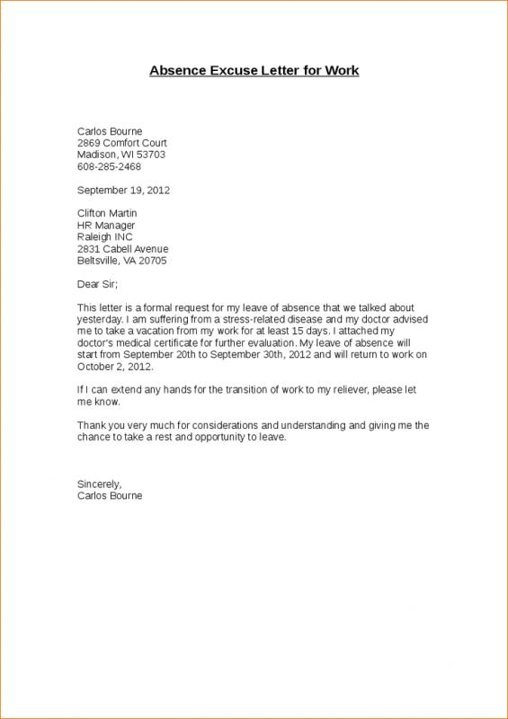 Sample Medical Letter From Doctor To Employer Template Business