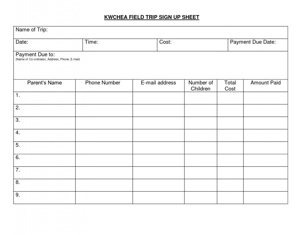 sample mileage log