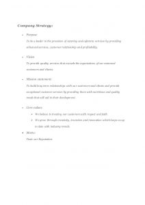 sample mission statement asfam catering services business proposal