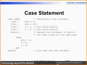 sample mission statement case statement in verilog crash course in verilog cb