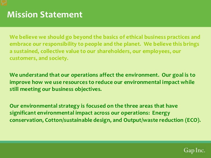 sample mission statement