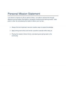 sample mission statement joi hatchers career portfolio