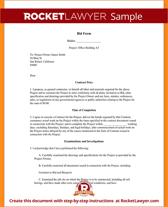 sample of business letter