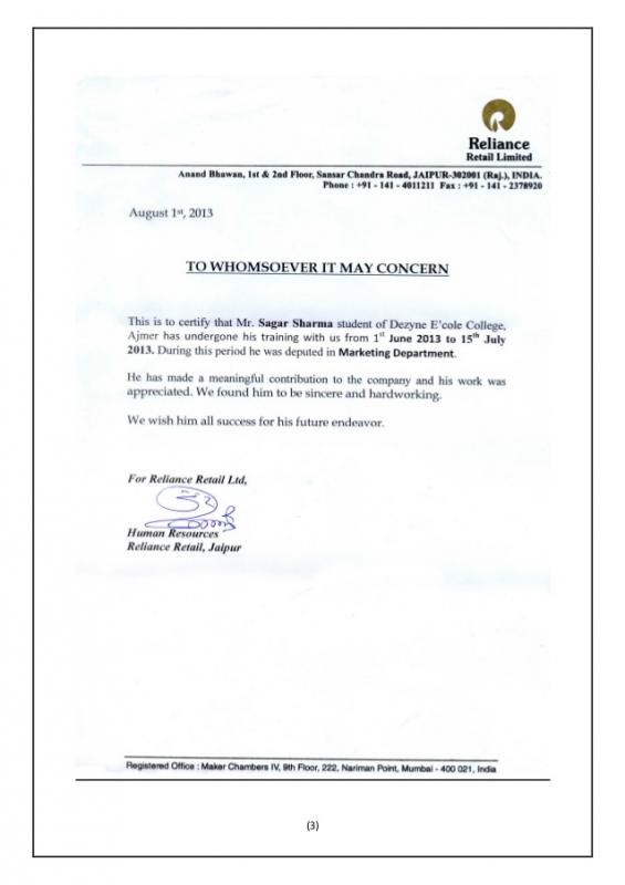 sample of business letterhead