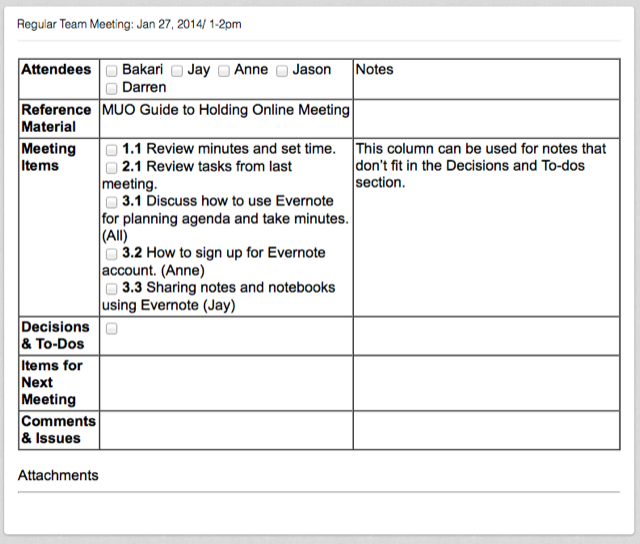 sample of minutes taken at a meeting