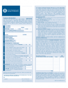 sample of power of attorney cbp form b customs declaration l