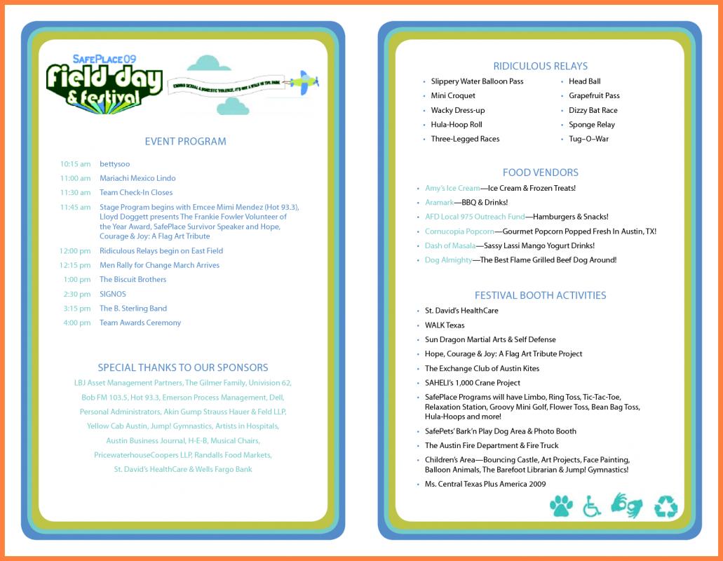 sample of wedding programs