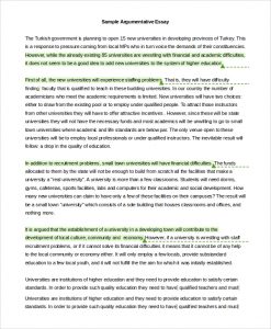 sample persuasive essay sample argumentative essay