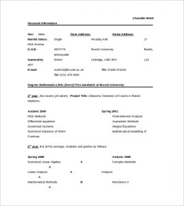 sample pharmacist resume final year student cv word free download