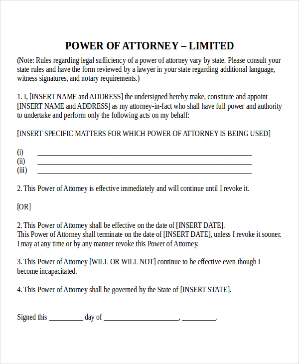 does a power of attorney need to be notarized nebraska