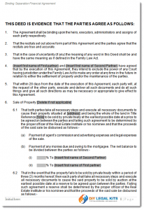 sample purchase agreement def separation sample