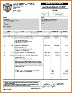 sample purchase order sample purchase order form sample po form