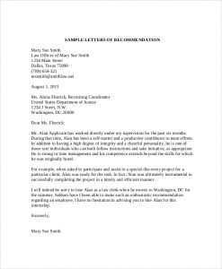 sample reference letters law school recommendation letter sample