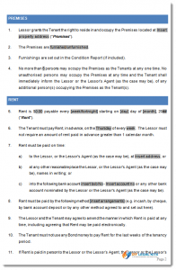 sample residential lease agreement act tenancy agreement sample