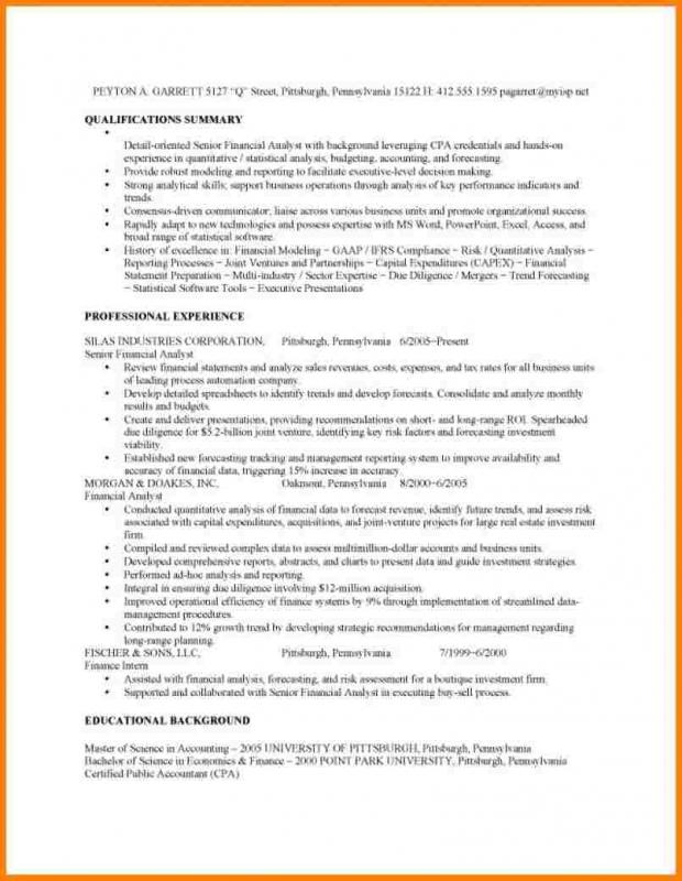 sample resume for college application