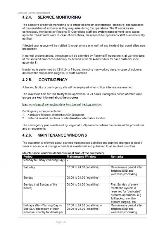 sample service agreement