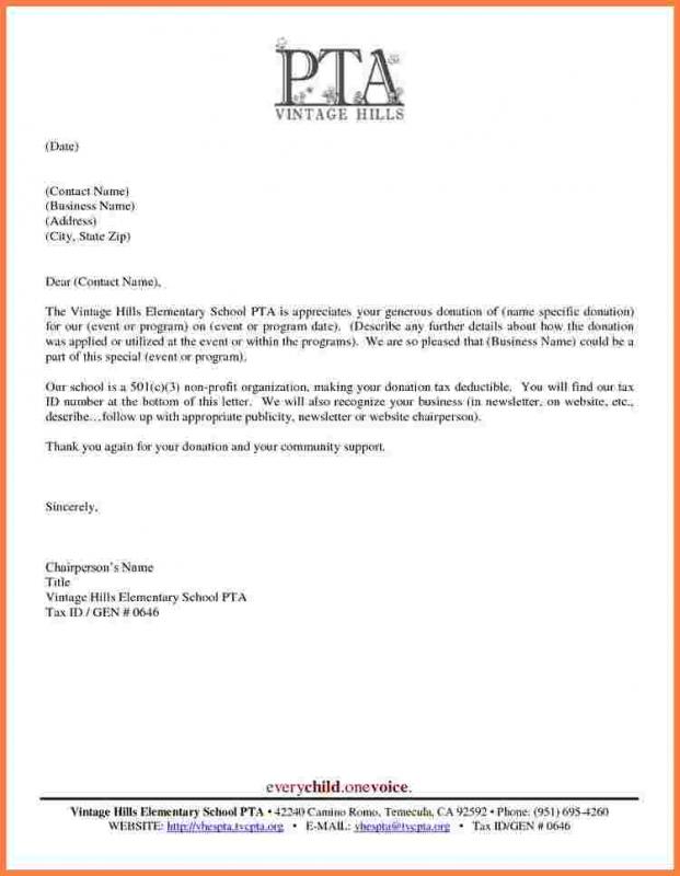Sample Sponsorship Letter For Donations Template Business