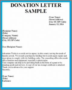 sample sponsorship letter for donations donation request letter template letter asking for donations image