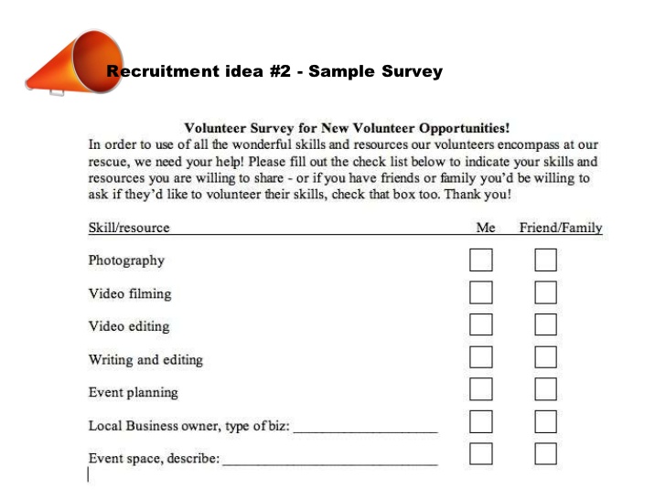 sample survey questionnaire