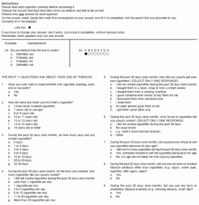 sample survey questionnaire sata